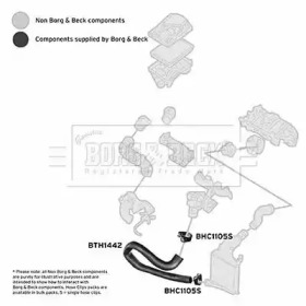 BORG & BECK bth1442 -  Трубка нагнетаемого воздуха